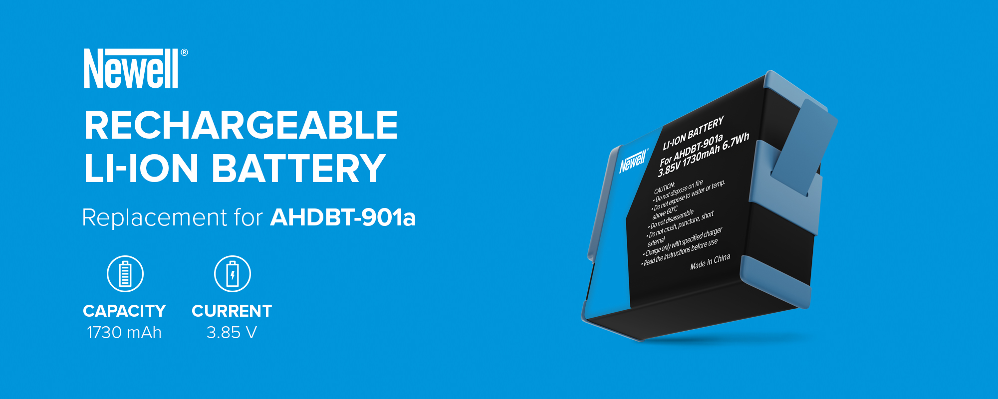 Akumulator Newell zamiennik AHDBT-901 do GoPro Hero 9 _ 10 _ 11